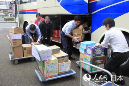 岐阜县华人募集的救灾物资送至熊本县政府 岐阜县华人募集的救灾物资送至熊本县政府
