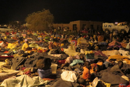 联合国南苏丹特派团为逃离瓦屋地区冲突的流离失所者提供保护。(图片来源：联合国网站，南苏丹特派团图片)