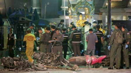 资料图：曼谷四面佛爆炸案现场