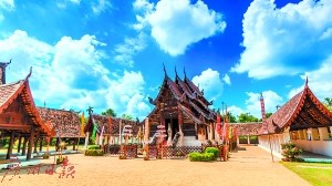 清迈的特色建筑。 清迈的特色建筑。