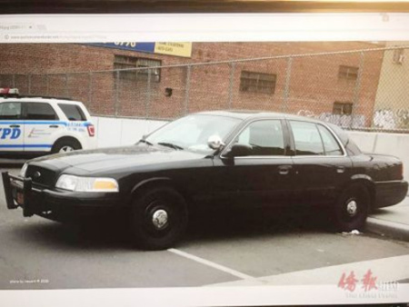 便衣警察使用的警车。(美国《侨报》摘自网络) 便衣警察使用的警车。(美国《侨报》摘自网络)