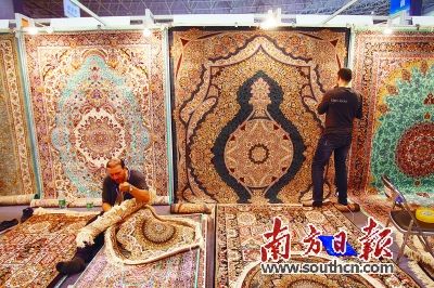 　印度参展商将展出具有当地特色的地毯。