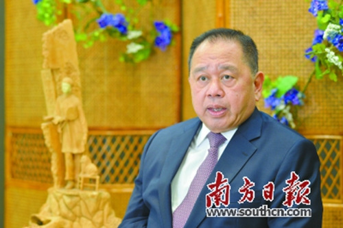 余国春接受南方日报记者专访。