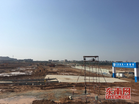 正在建设中的晋华存储器集成电路项目科技园 正在建设中的晋华存储器集成电路项目科技园