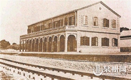 位于江嵩铁路上的嵩屿火车站旧照(资料图)