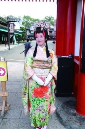 登别伊达时代村的检票者 登别伊达时代村的检票者
