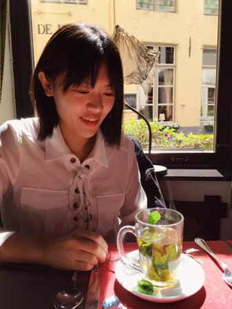 留法学生姜婉茹。(法国《欧洲时报》/黄冠杰 摄) 留法学生姜婉茹。(法国《欧洲时报》/黄冠杰 摄)