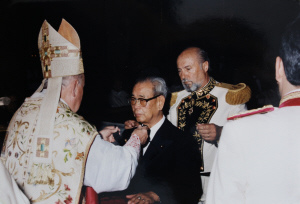 1972年意大利孙耀光被意大利政府授予爵士勋章