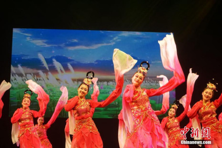舞蹈表演《汉风舞韵》。 <a target='_blank' href='http://www.chinanews.com/'>中新社</a>记者 付强 摄 舞蹈表演《汉风舞韵》。 <a target='_blank' href='http://www.chinanews.com/'>中新社</a>记者 付强 摄