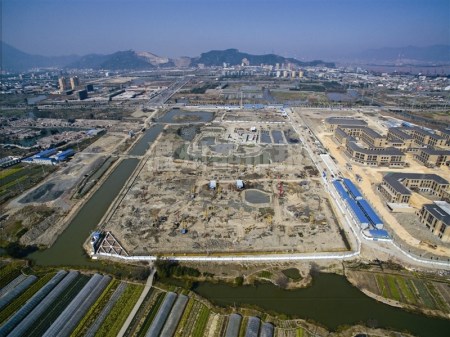 图为浙南科技城创新创业新天地项目施工现场。