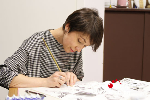 俄罗斯“感知水墨”画室的艺术家正在创作 俄罗斯“感知水墨”画室的艺术家正在创作