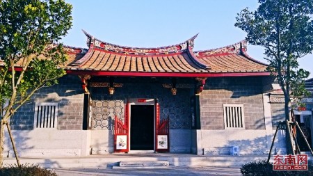 闽南生态文化长廊上的槁林驿站，其原型是角美鼎炉厝。