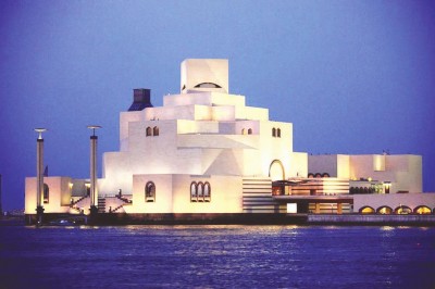 贝聿铭在卡塔尔多哈设计的伊斯兰艺术博物馆，落成于2008年
