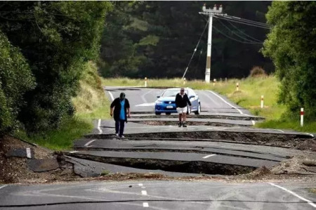 资料图：新西兰地震