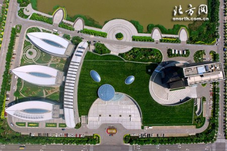 无人机拍摄：天津未来科技城核心区行政许可服务中心
