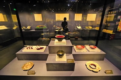 温州古代漆器艺术展示。