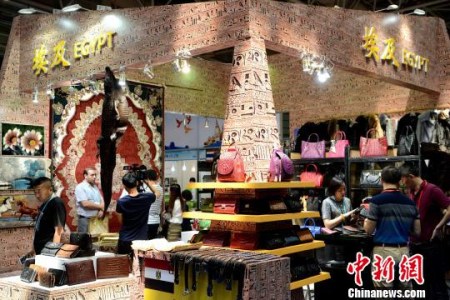 精致的埃及展馆。 王东明 摄 精致的埃及展馆。 王东明 摄