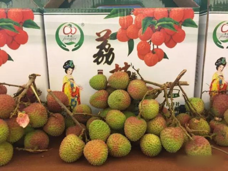 万宁富硒荔枝。 万宁富硒荔枝。