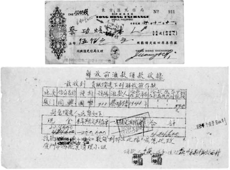 图2所示为1941年11月11日菲律宾马尼拉东方汇兑信局开出的1953年人民政府清偿的911号支票。