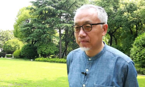 毛丹青接受人民网采访 毛丹青接受人民网采访