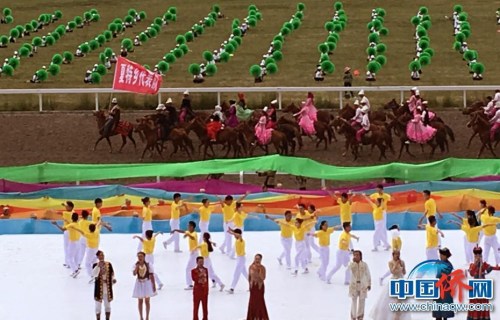 图片说明：新疆伊犂天马国际旅游节开幕式（资料图片）