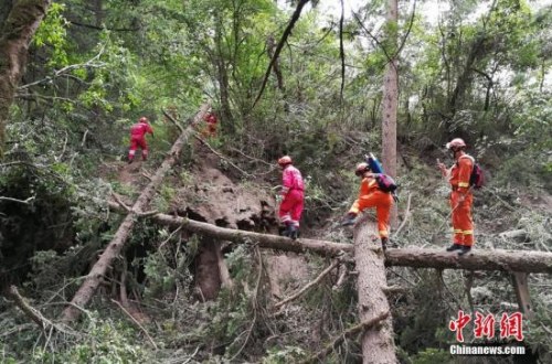 8月12日,中国国际救援队再次深入九寨沟“8.8”地震震中,成功将一名遇难者遗体转运出来。 <a target='_blank' href='http://www.chinanews.com/'>中新社</a>发 王路宽 摄 8月12日,中国国际救援队再次深入九寨沟“8.8”地震震中,成功将一名遇难者遗体转运出来。 <a target='_blank' href='http://www.chinanews.com/'>中新社</a>发 王路宽 摄