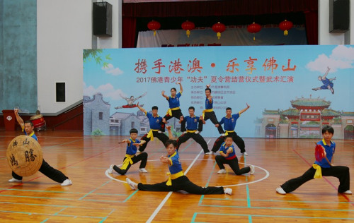 佛山蔡李佛鸿胜馆表演团体武术 佛山蔡李佛鸿胜馆表演团体武术