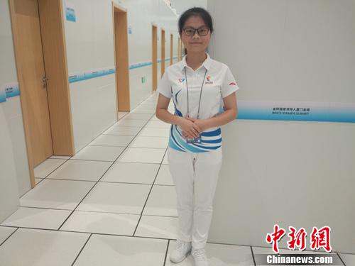 志愿者韩淑瑜。<a target='_blank' href='http://www.chinanews.com/' >中新网</a>记者 李金磊 摄 志愿者韩淑瑜。<a target='_blank' href='http://www.chinanews.com/' >中新网</a>记者 李金磊 摄