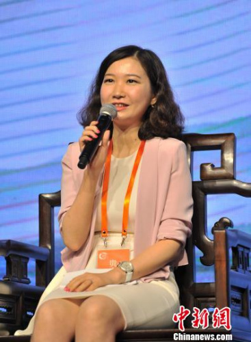 中国与全球化智库(CCG)秘书长苗绿 李晨韵 摄 中国与全球化智库(CCG)秘书长苗绿 李晨韵 摄