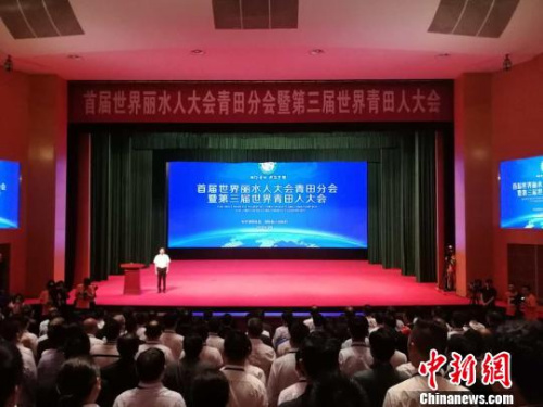 首届世界丽水人大会青田分会暨第三届世界青田人大会 兰成龙 摄 首届世界丽水人大会青田分会暨第三届世界青田人大会 兰成龙 摄