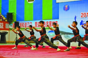 侨乡武术后继有人。 侨乡武术后继有人。
