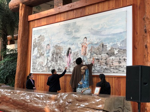 “托起和平臂膀 放飞和平梦想”签名现场 “托起和平臂膀 放飞和平梦想”签名现场