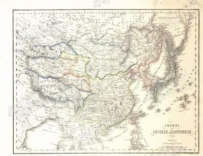 意大利古版中国地图 (意大利欧联通讯社) 意大利古版中国地图 (意大利欧联通讯社)