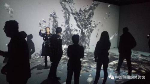 新媒体群展现场。 新媒体群展现场。