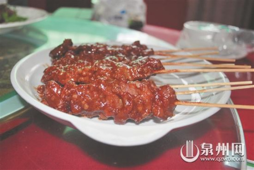印尼美食肉串。
