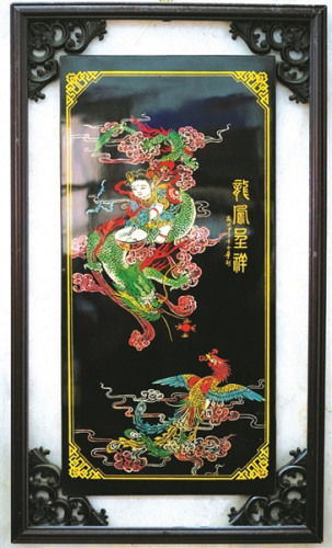 庄顺华雕漆作品。 庄顺华雕漆作品。
