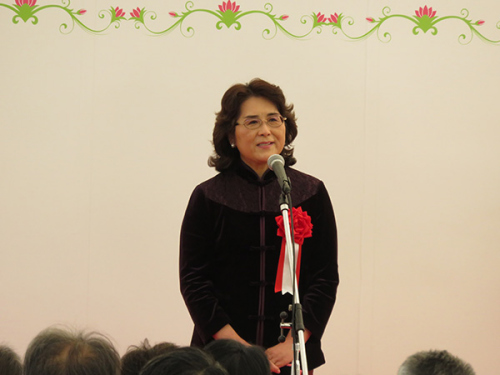 汪婉参赞在庆祝会上致辞 汪婉参赞在庆祝会上致辞