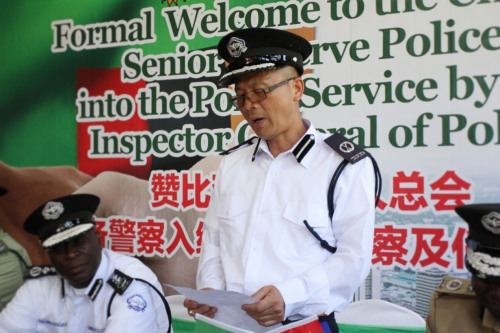 赞比亚华侨华人总会会长张键致辞。 非洲《华侨周报》 赞比亚华侨华人总会会长张键致辞。 非洲《华侨周报》