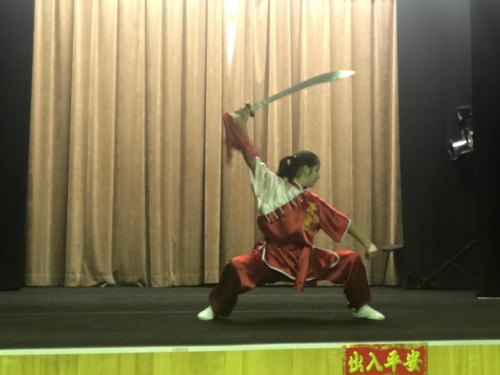 武术表演。