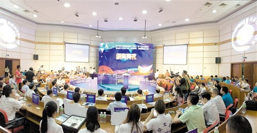 创新创业大赛为我市企业成长提供了一个很好的平台。图为第六届中国创新创业大赛(广东·江门赛区)暨2017年江门市“科技杯”创新创业大赛总决赛现场。 创新创业大赛为我市企业成长提供了一个很好的平台。图为第六届中国创新创业大赛(广东·江门赛区)暨2017年江门市“科技杯”创新创业大赛总决赛现场。