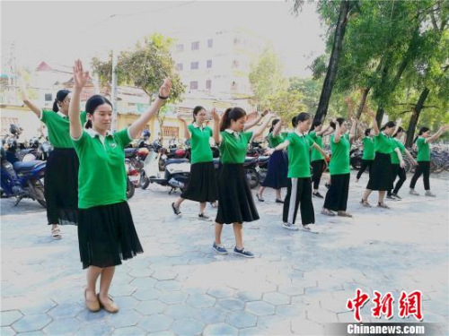 图为“运动,我最美”现场。 校方提供 图为“运动,我最美”现场。 校方提供