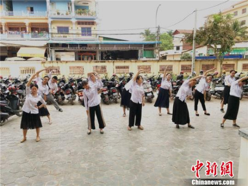 图为“运动,我最美”现场。 校方提供 图为“运动,我最美”现场。 校方提供