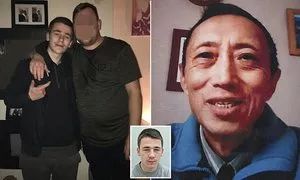 (左图为里查德森,右图为遇害中国老人) (左图为里查德森,右图为遇害中国老人)