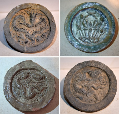 大上清宫遗址出土的瓦当 大上清宫遗址出土的瓦当