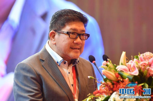 陈嘉庚基金会副主席、陈嘉庚之孙陈君宝发言。 <a target='_blank' href='http://www.chinanews.com/'>中新社</a>记者 吕明 摄 陈嘉庚基金会副主席、陈嘉庚之孙陈君宝发言。 <a target='_blank' href='http://www.chinanews.com/'>中新社</a>记者 吕明 摄