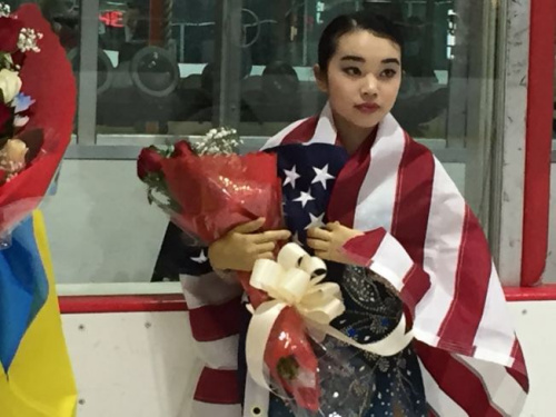 2018韩国平昌冬季奥运会美国女子花样滑冰代表队三名正选选手之一,陈楷雯4日出发征战韩国平昌。(美国《世界日报》 杨青摄影) 2018韩国平昌冬季奥运会美国女子花样滑冰代表队三名正选选手之一,陈楷雯4日出发征战韩国平昌。(美国《世界日报》 杨青摄影)