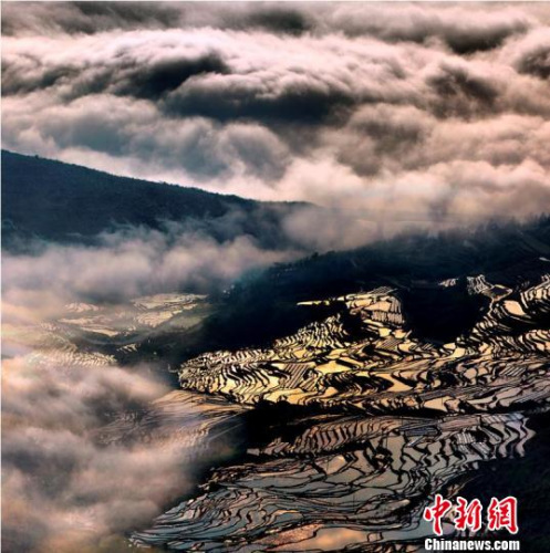 尤溪联合梯田风光。 刘建光 摄 尤溪联合梯田风光。 刘建光 摄