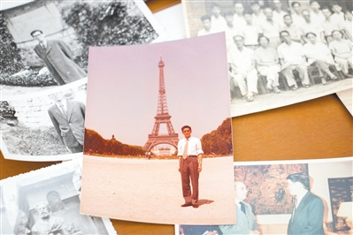 黄建华翻出当年的老照片，回忆在巴黎工作的岁月。