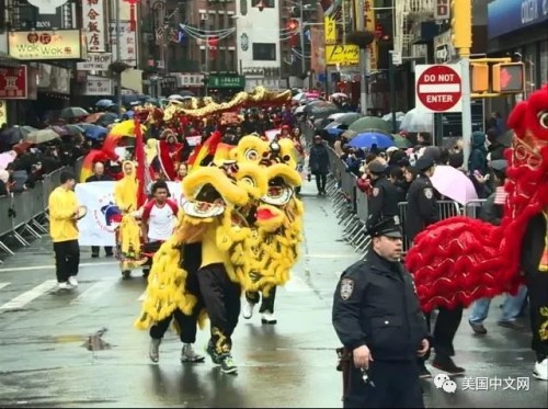 2018纽约华埠新春花车游行