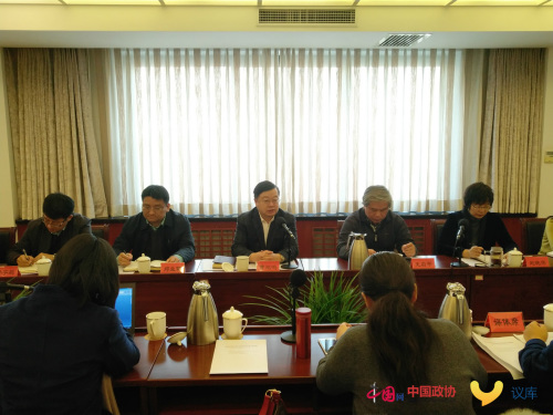 2月26日，致公党中央2018年全国两会媒体通气会在致公党中央机关召开。 中国网(《议库》APP平台)记者胡俊摄。